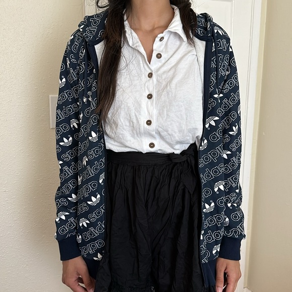 ADIDAS LOGO ZIP UP HOODIE - Picture 2 of 10